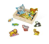 Melissa & Doug Imanes de madera con 20 animales, Juguete magnético de desarollo, Juego creativo, Regalo para niños de 3 4 5 6 7 años