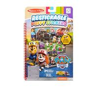 Melissa & Doug PAW Patrol Big Truck Pups, Patrulla Canina, 34 Pegatinas acolchadas reutilizables, Juguetes creativos, Regalo para niños y niñas de todas las edades, 3 4 5 6 7 8 años
