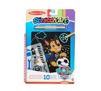 Melissa & Doug PAW Patrol Bloc Scratch Art Chase, Patrulla Canina Papel de rascar, Actividades creativas, Juego creativo, Bloc de actividades de viaje Regalo para niños y niñas de 3 4 5 6 7 años