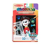 Melissa & Doug PAW Patrol Bloc Scratch Art Marshall, Patrulla Canina Papel de rascar, Juego creativo, actividades de viaje Regalo para niños de 5+ años
