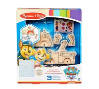 Melissa & Doug Paw Patrol Kit de Manualidades de Vehículos de Madera - 3 Kits Decora Tus Propios Vehículos, 3 Figuras de Juego