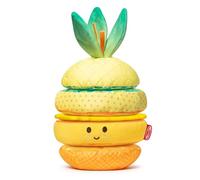 Melissa & Doug Piña juguete apilable blando de peluche para bebés, Juguete para bebé y primera infancia, Sonajero, Juguete sensorial educativo para bebés de 0 3 6 9 12 meses, Regalo para niños y bebés