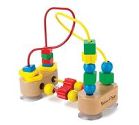 Melissa & Doug - Primer Laberinto Cuentas de Madera de Colores con Base de Ventosas - 6073116 - Juguetes Niños 1 año + - Regalo Niño 1 año + - Montessori - Juegos Educativos Bebé