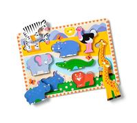 Melissa & Doug Jumbo Numbers Wooden Chunky Puzzle (20 pcs)