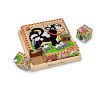 Melissa & Doug Rompecabezas De Cubos De Madera