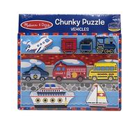 Melissa & Doug - Rompecabezas grande de madera: vehículos (13725) , Modelos/colores Surtidos, 1 Unidad