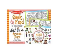 Melissa & Doug S nd Find Sticker Pad - Around Town (400+ Stickers, 14 Scenes to Color)