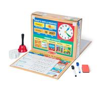 Melissa & Doug School Time! Classroom Play Set Game - Be Teacher or Student Play School Pretend Teacher Activity Set Ages 4+ - FSC-Certified Materials