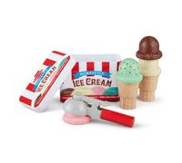 Melissa & Doug Juego para Servir y apilar Bolas de Helado, Verde Lima