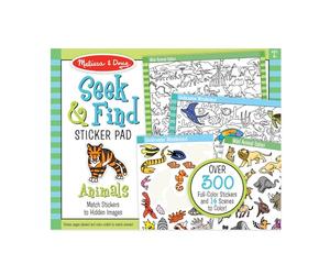 Melissa & Doug Seek And Find Sticker Pad-Animal MD30152