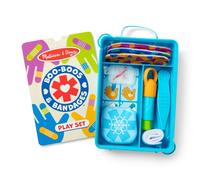 Melissa & Doug – Juego botiquín primeros auxilios, 15 piezas, 6 heridas reutilizables, 3+