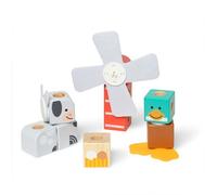MELISSA & DOUG - Set de Juegos Amigos de la Granja: Bloques Construcción Niños de Animales de Juguete de Madera, 16 Piezas - Juguetes Niño 2 años - Regalo Niño 2 años + - Montessori - Certificados FSC