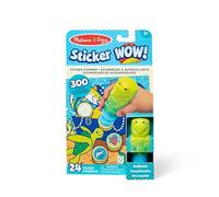 Melissa & Doug Sticker Wow - Cuaderno de Actividades de 24 páginas y estampador de Pegatinas, 300 Pegatinas, Juguete de Manualidades para la manipulación, Personaje Coleccionable - Tortuga de mar
