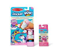 Melissa & Doug Sticker Wow Estampador de Pegatinas y Cuaderno de Actividades de 24 páginas, 300 Pegatinas, Juguete de Manualidades para la manipulación, Personaje Coleccionable - Unicornio