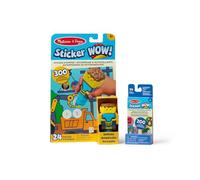 Melissa & Doug Sticker Wow Paquete de Excavadora : Cuaderno de Actividades de 24 páginas, estampador, 500 Pegatinas, Juguete antiestrés de Manualidades con Personaje Coleccionable, Multicolor (50281)