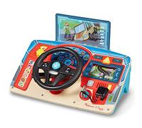 Melissa & Doug Tablero de madera con la Patrulla Canina, Paw Patrol Tablero de mandos interactivo con volante, Juego creativo, Juguetes de madera, Regalo para niños y niñas de 3 4 5 6 7 años