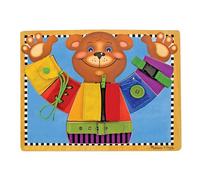 Melissa & Doug- Tablero de Madera Habilidades Básicas Tablero Montessori | Juguete de madera | Regalo fantástico para niñas y niños