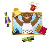 Melissa & Doug - Tablero de madera Habilidades Básicas (13784) - Montessori multicolor