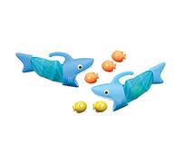 Melissa & Doug Tiburón, Juego de Cazar Peces, Juego de Piscina con 2 Redes y 6 Peces, Juguetes al aire libre, Juego de verano, Regalo para niños y niñas de 3 4 5 6 7 años