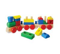 Melissa & Doug Tren de madera apilable, Juguetes de desarollo, Juguete educativo multicolor, Juguete Montessori, Ayuda con las habilidades motoras, Regalo para niños y niñas de 3 4 5 6 años