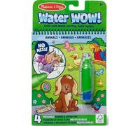 Melissa & Doug Water Wow, Bloc de actividades de colorear con agua sin ensuciar reutilizable, Animales, Juego creativo, Pintura con agua, Regalo adecuado para niños y niñas, 3+ Años