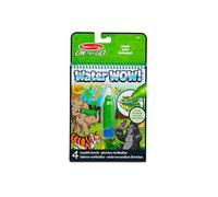 Melissa & Doug Water WOW! Cuadernos de animales de la selva con pintura mágica, Cuadernos para colorear con agua para niños y niñas de 3-7 años, Paquetes de actividades para el viaje