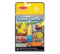 Melissa & Doug Water Wow! Cuadernos de vehiculos y Transporte con Pintura mágica y bolígrafos de Agua, Cuadernos para Colorear con Agua para niños y niñas de 3-7 años, Paquetes de Actividades