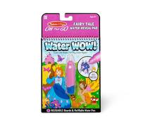 Melissa & Doug Water WOW! Cuadernos de Cuento de Hadas con pintura mágica, Cuadernos reutilizables para colorear con agua para niños y niñas de 3-7 años, Paquetes de actividades