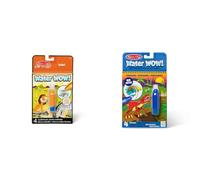 Melissa & Doug - Water Wow! Safari + Dinosaurios, Libro Colorear Niños y Bolígrafo de Agua Reutilizables