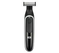 Melissa House of Barber 16680054 Cortabarbas multifunción, Recargable, cabezal de afeitado flotante, 4 peines de sujeción, 60 minutos de funcionamiento, cable de carga USB incluido, Negro