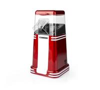 Melissa Máquina retro de palomitas de maíz de aire caliente, 60 g, palomitas de maíz caseras frescas en 2-4 minutos, 1200 W, rojo/blanco