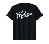 Melissa Nombre Mujer Linda Chica Elegante Mujer Amor Hermosa Camiseta gráfica económica, Hombre, Negro, L