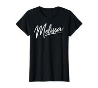 Melissa Nombre Mujer Linda Chica Elegante Mujer Amor Hermosa Camiseta gráfica económica, Mujer, Negro, M