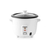 Melissa Olla arrocera 0.6L - 300W - con revestimiento antiadherente - Inserto de vapor - Función mantener caliente - Apagado automático - Incluye taza y cuchara medidoras - Blanco