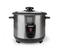 Melissa Olla arrocera con capacidad 1,0 L - 400 W, revestimiento antiadherente - Carcasa de acero inoxidable - Cesta de vapor - Función mantener caliente - Apagado automático - Incluye taza y cuchara