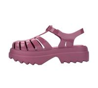 Melissa Possession Platform II Jelly Sandalias para mujer, plataforma gruesa clásica de estilo pescador con correa de tobillo ajustable, suela ligera de EVA y tracción antideslizante, Lila, 41-42 EU