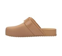 Melissa Sandalias tipo zueco acogedoras para mujer, Beige oscuro, 40 EU