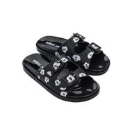 MELISSA Wide + Mickey and Friends AD, Sandalias Planas Mujer, Negro, 40 EU