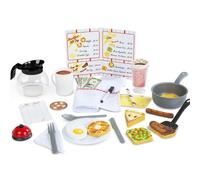 Melissa & Doug Juego de Accesorios de Cocina y Comida de Madera, Juego de Mesa con 41 Piezas realistas, Juego Creativo, Comida de Madera, Regalo para niños o niñas de 3 4 5 6 7 8 años