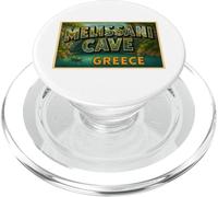 Melissani Cave Grecia Vintage Trip Souvenir Post Art Graphic PopSockets PopGrip para MagSafe
