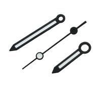 Melitare 1 manecillas de Reloj de 12,5 x 12 x 8, C3, Verde, Luminosas, Negras y Plateadas, for Relojes con Movimiento NH35, NH36, 7S26, 7S36, 4R35 y 4R36.(Red)