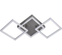 MeLiTec Lámpara LED De Techo D119, LED Pobre Orientable, Níquel Mate