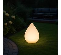 MeLiTec Solar de Jardín LK07-6 Gotas RGB Cambio de Color,Led-Solargartenlampe