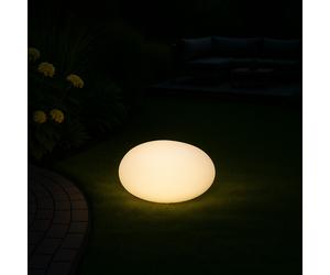 MeLiTec Solar Lámpara de Jardín, Led-Gartenlampe, LK02-6 Plano Bola Ø 35cm RGB