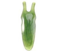 Melitt 1 masajeador de nariz de de abeja de resina natural con puntas, raspador de nariz en V para cara y mano (verde)