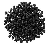 Melitt 50 conectores de hebilla de cordón ajustables de 1/8 pulgadas, hebilla sin , ajustador de bucle para las orejas, color negro