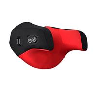 Melitt Almohada de Masajeador de Cuello EléCtrico de Coche, Respaldo de Asiento Reposacabezas SimulacióN de Masaje Humano para Viajes Oficina Casa Rojo Almohada de Cuello