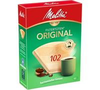 Melitta Filtros para cafeteras PA102 102/80 – 3 zonas aromáticas – 80 unidades, marrón