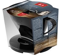 Melitta 217557 - Soporte para bolsas de filtro, filtro de café, 1 x 2 estándar, plástico, color negro