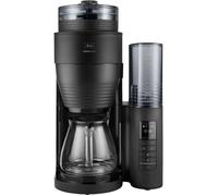 Melitta Aromafresh Glass Pro 1030-01 Cafetera de Filtro con Molinillo Integrado, 10 Tazas, 1130 W, Negra - MEL1743423884691
